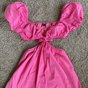 Pink cut out dress